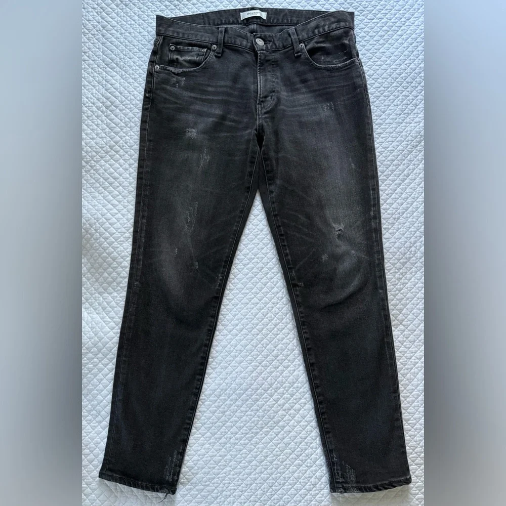 Moussy Vintage Black Skinny Jeans Distressed Stretch SZ 30